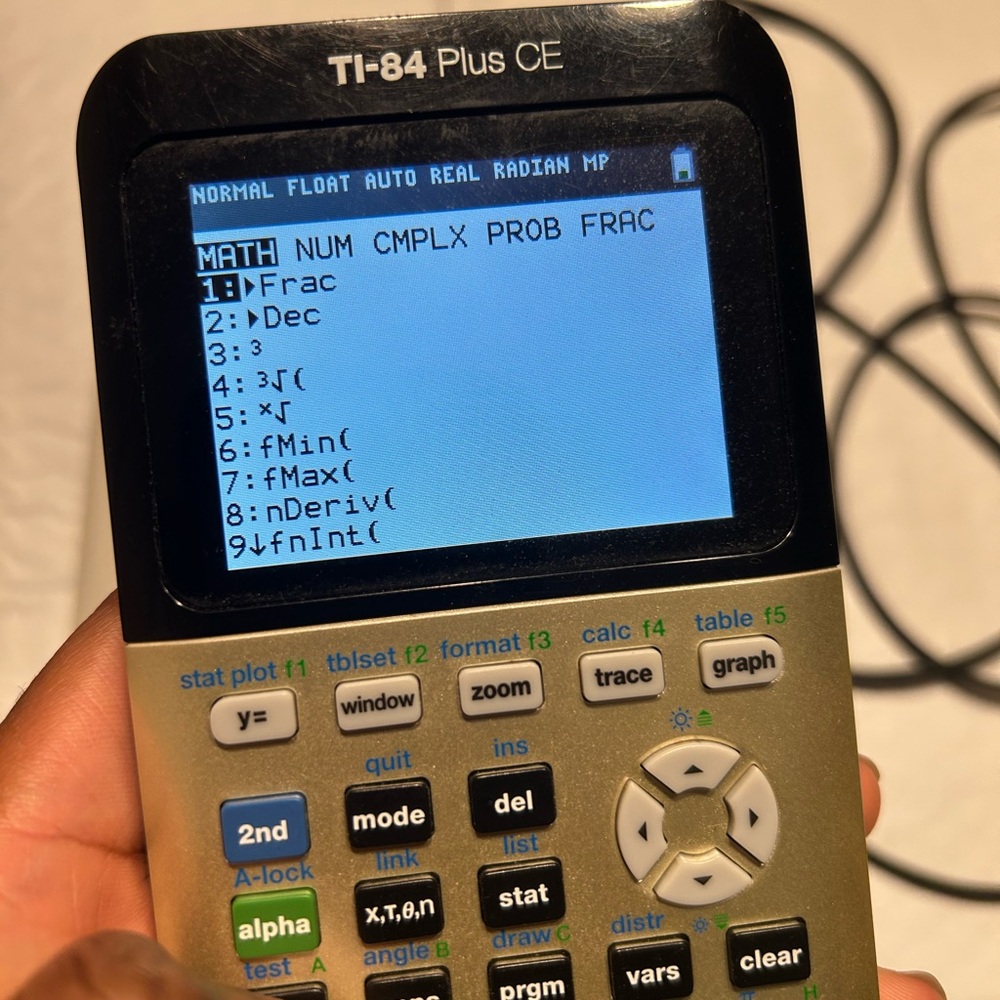 Texas Instruments TI-84 Plus CE Graphing Calculator Tested WITH Case Cable Gold - Picture 8 of 11